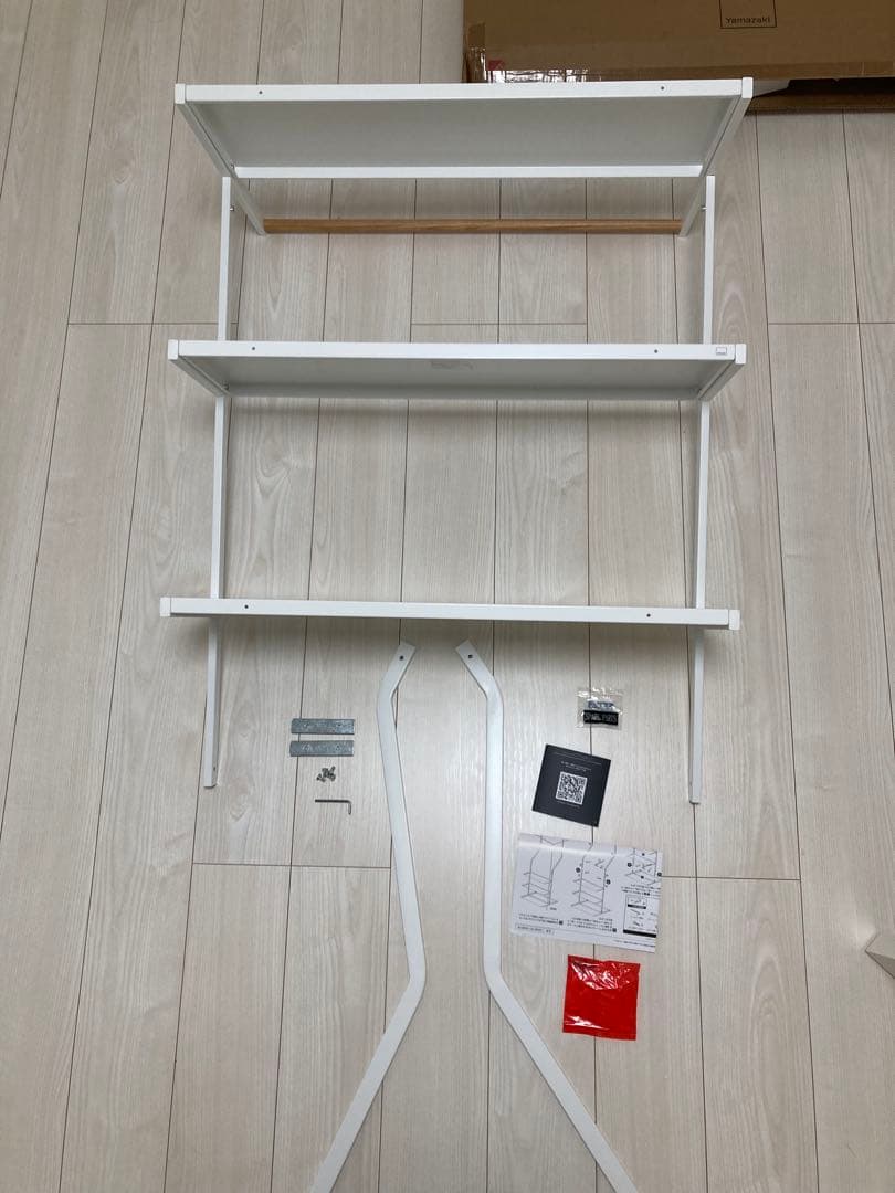 【Like New / Final Price Drop】Yamazaki Jitsugyo tower Lean Laundry Shelf White
