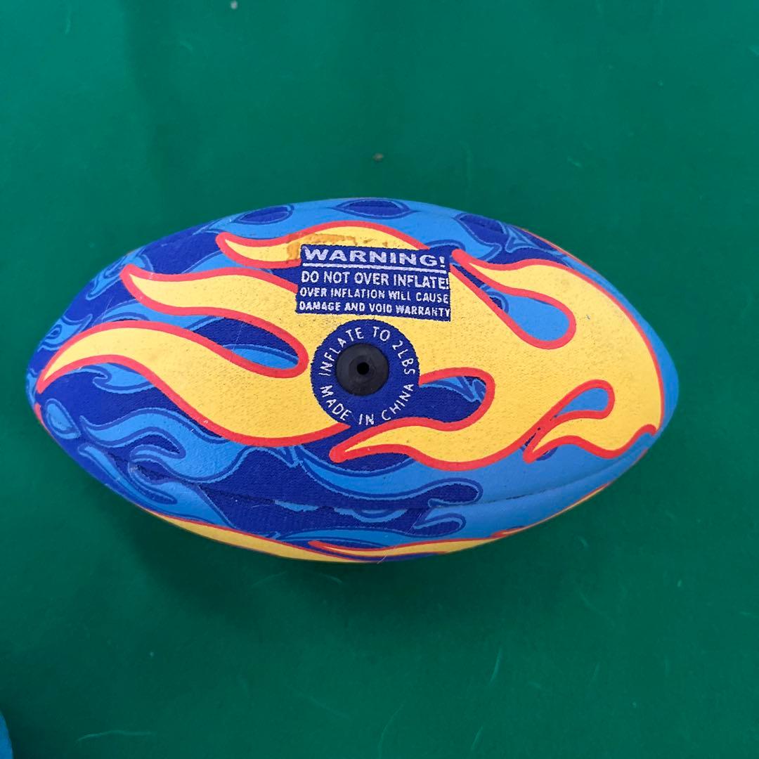 Wahu Rugby Ball Flame Pattern - Souvenir from Australia