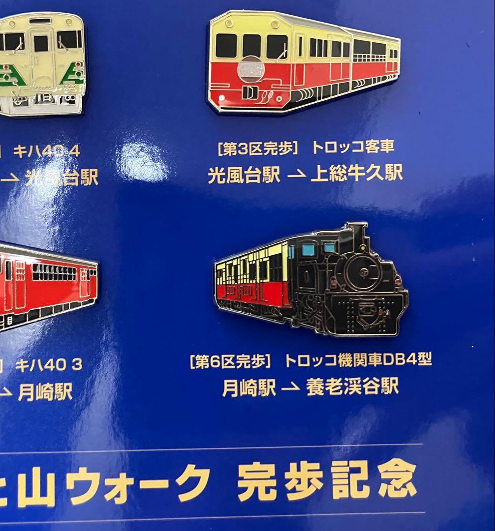 1st Kominato Railway Satoyama Walk Completion Commemorative Pin Badge Set