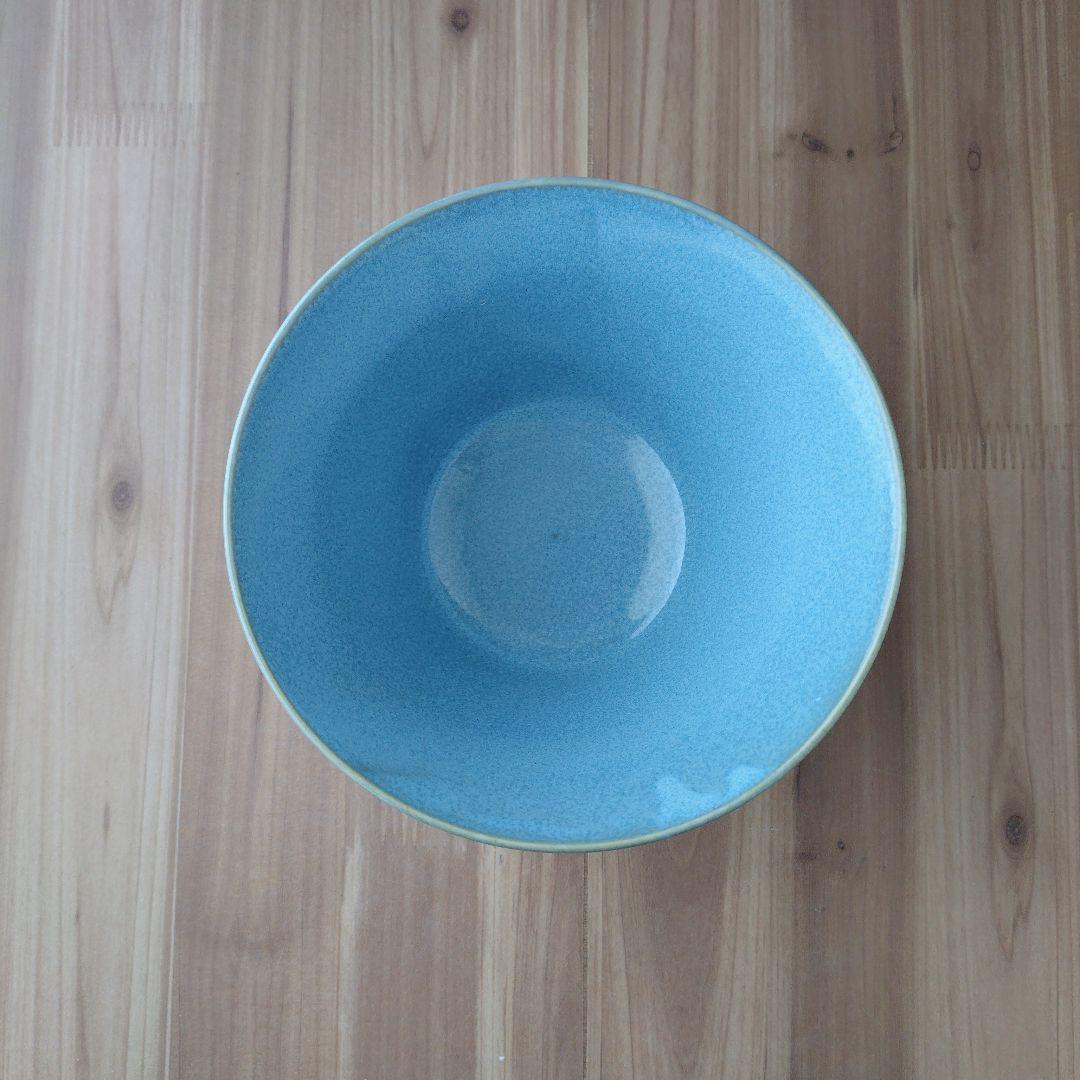 Blue Curved Bowl, Set of 4 - Mino Ware (New, Unused)