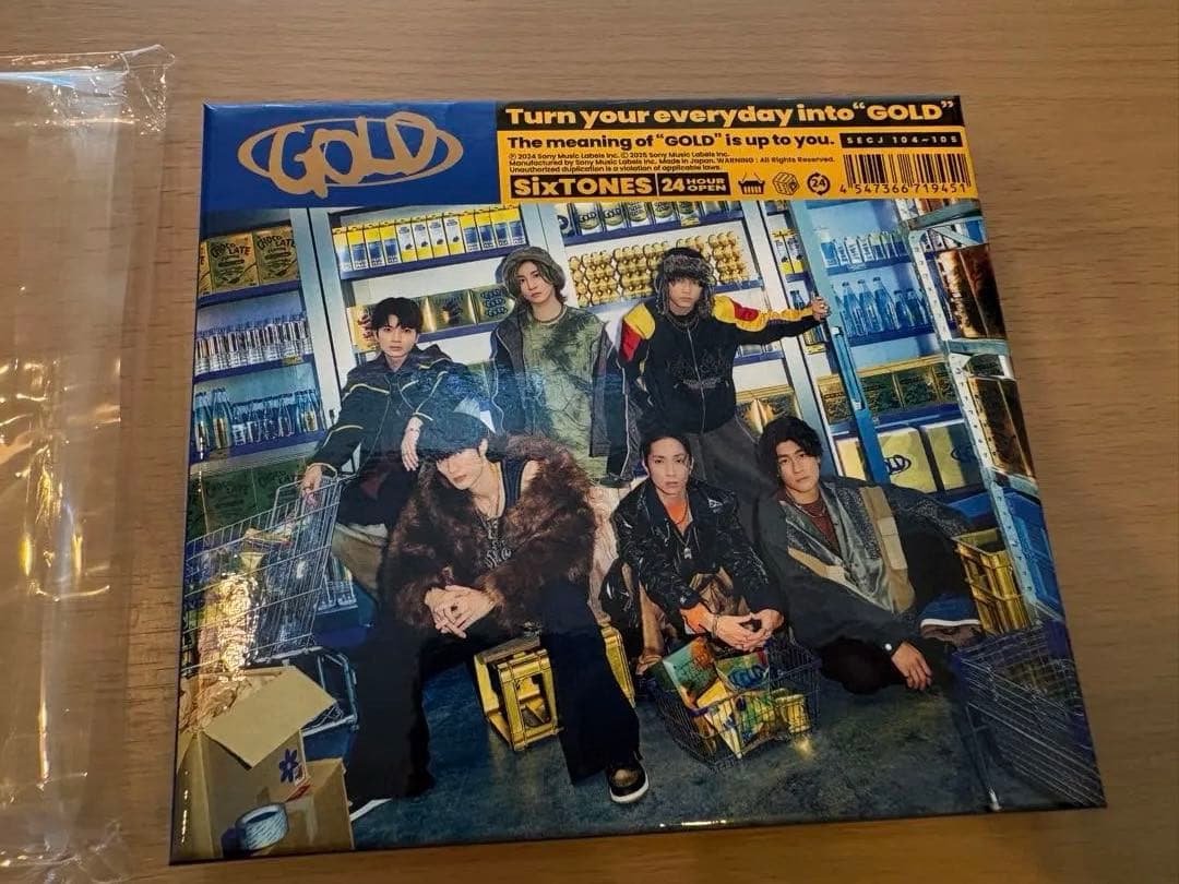 SixTONES GOLD (CD Album) First Press Limited Edition B [CD+DVD]