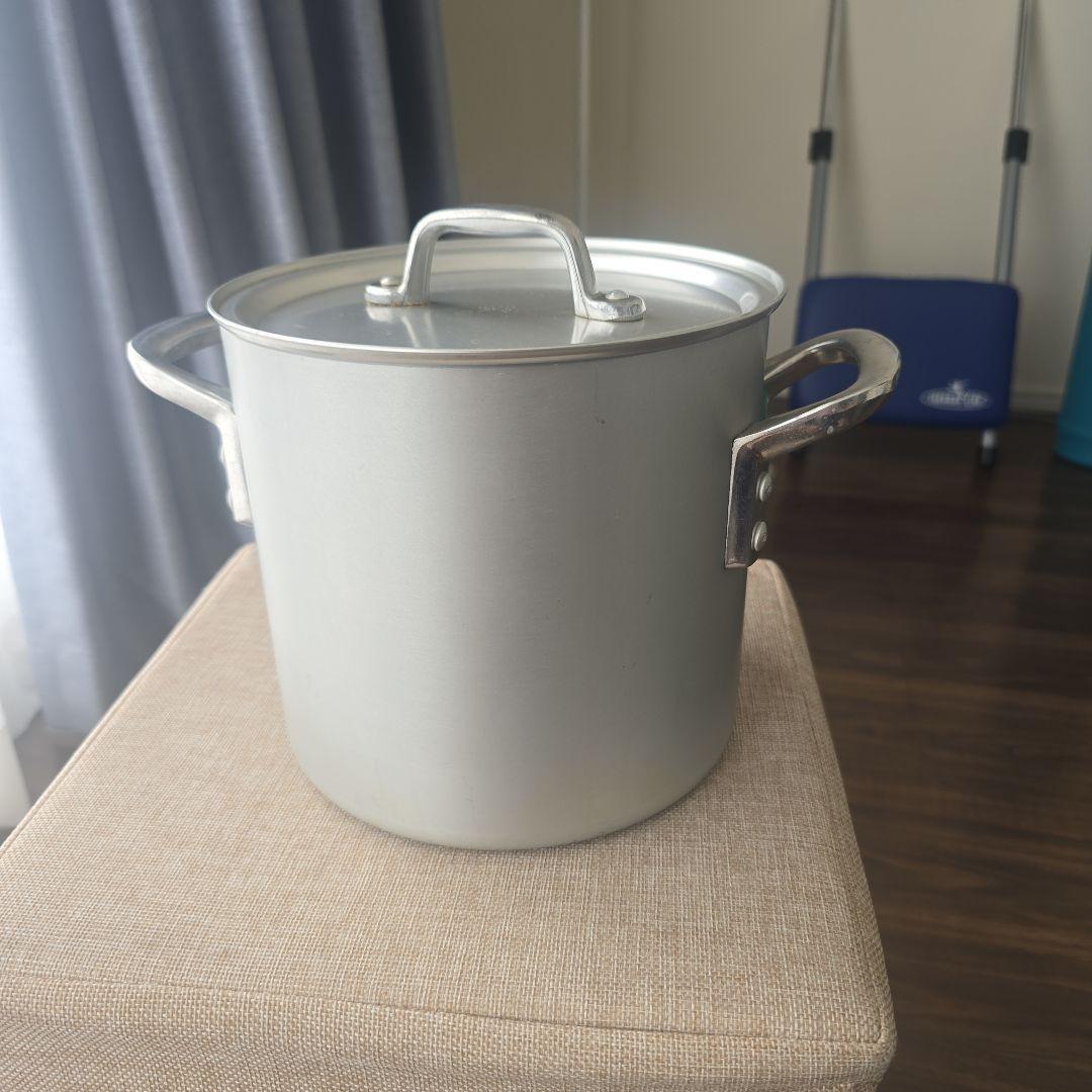 Aluminum Medium Stock Pot with Lid, 18cm