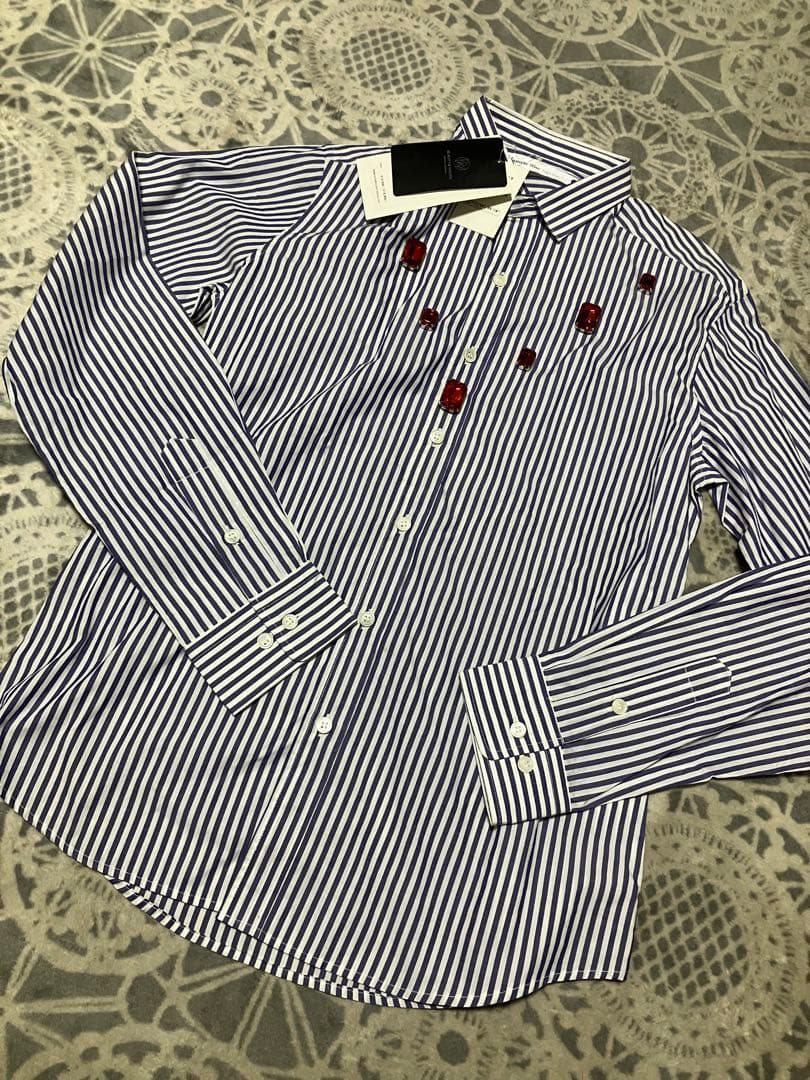 Numero Uno: Bejeweled Stripe Shirt
