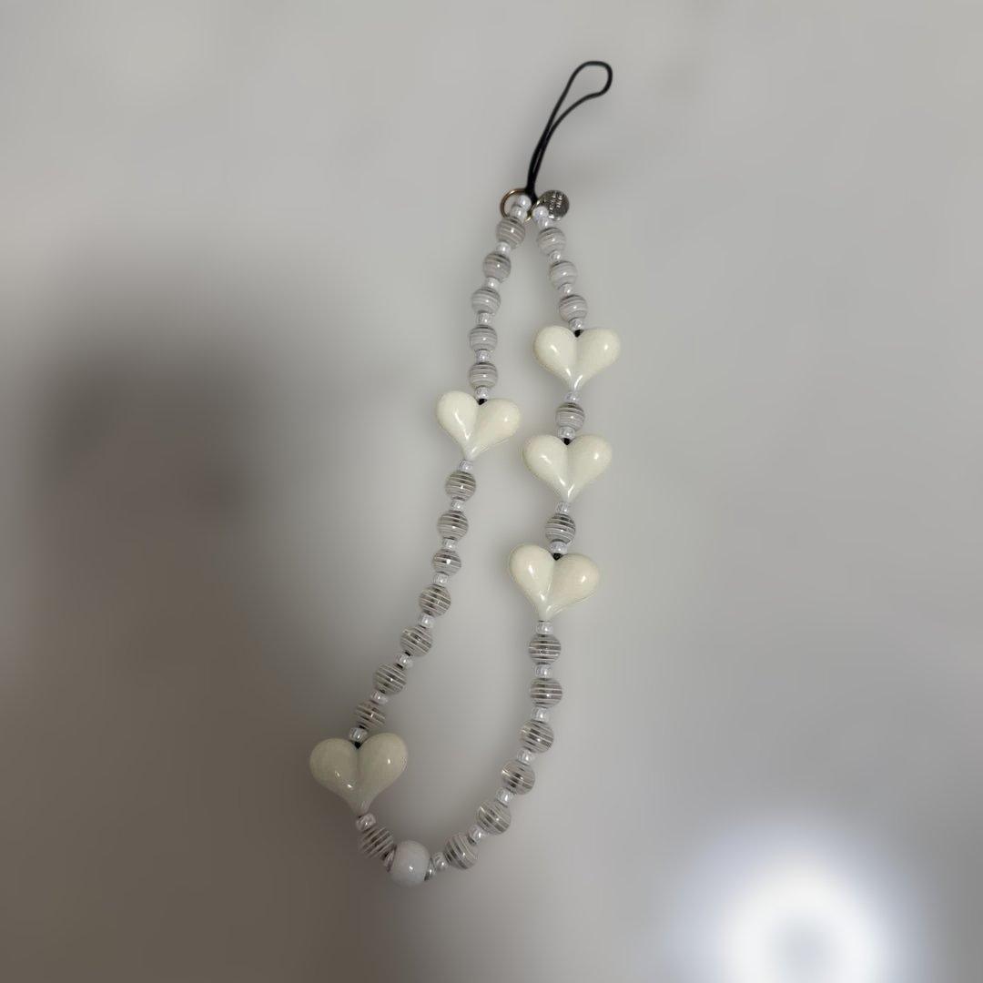 String Heart Charm Strap