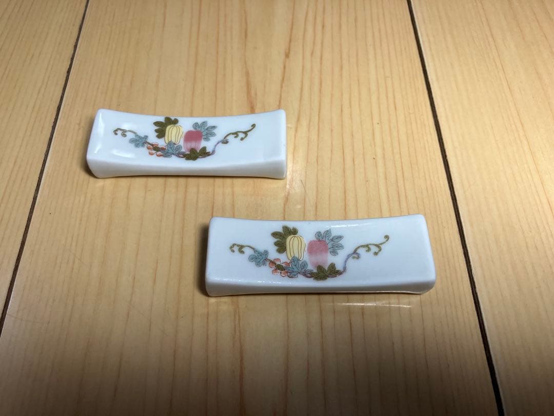 Floral Pattern Japanese Pattern Ceramic Chopstick Rests Set of 2