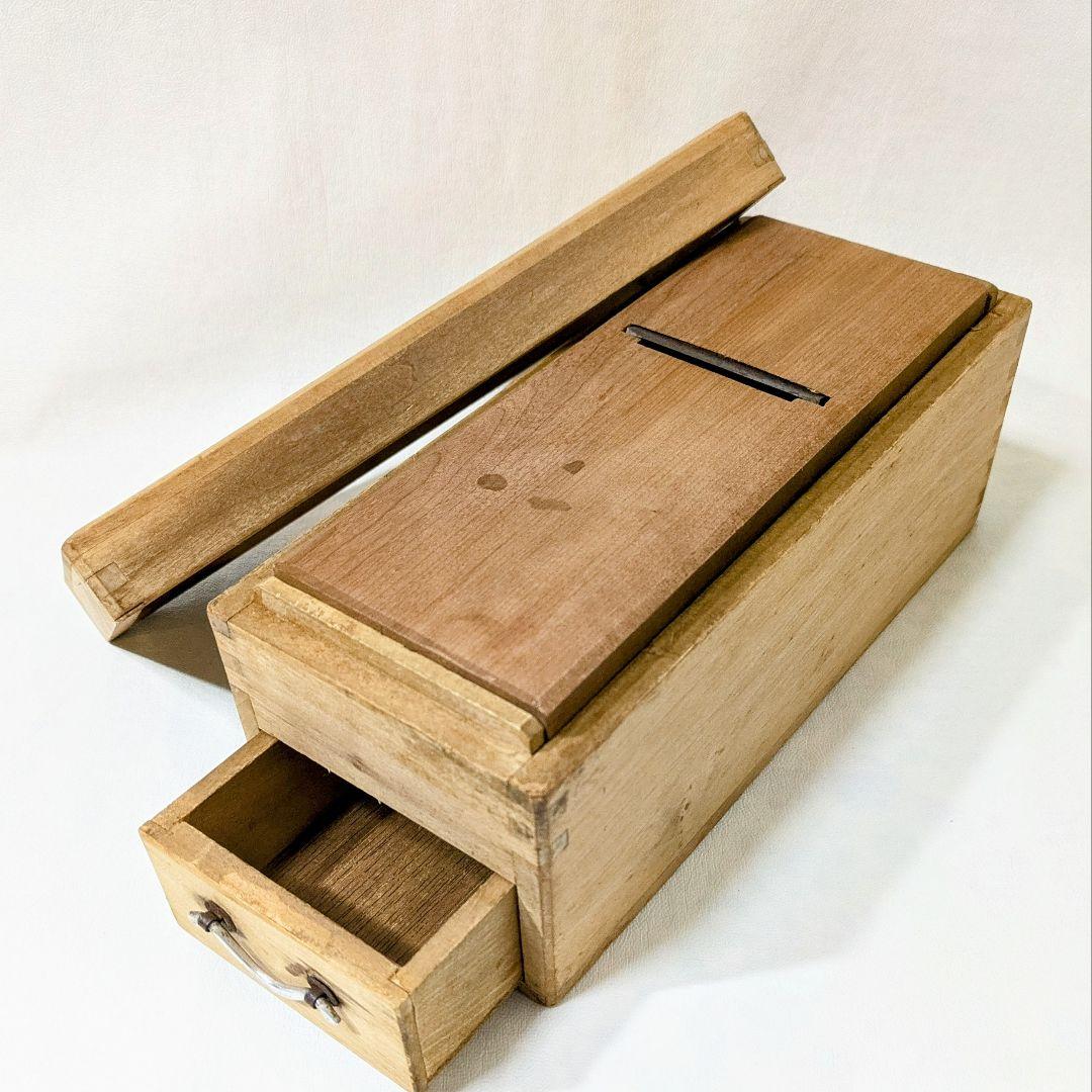 o*u様 Showa Retro Wooden Bonito Flakes Shaver with Drawer