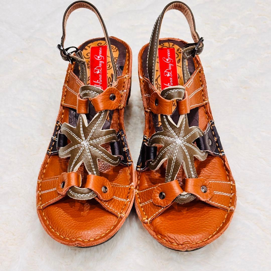 brown sandals
