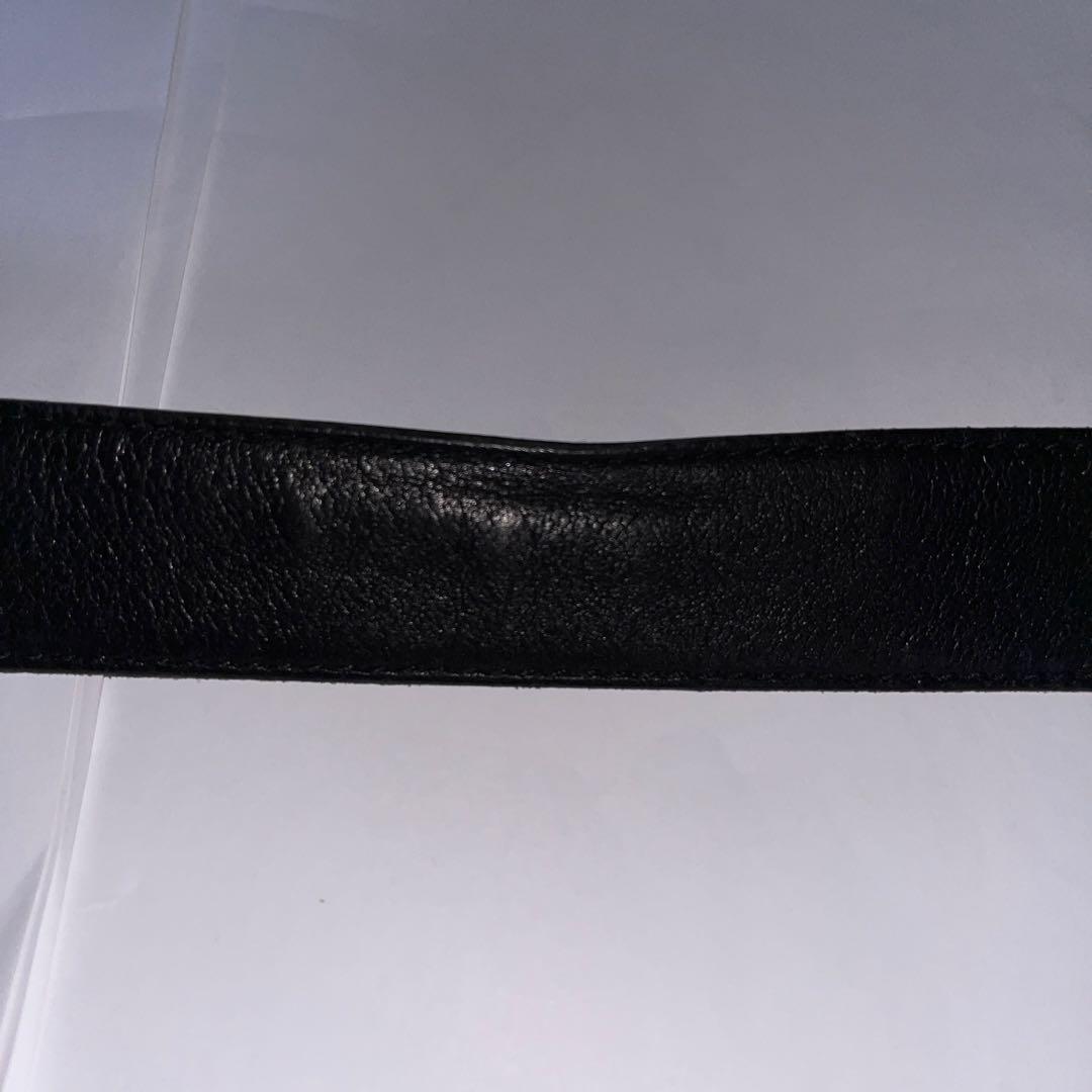 S.T. Dupont Vintage Leather Belt Metal Buckle 88-103