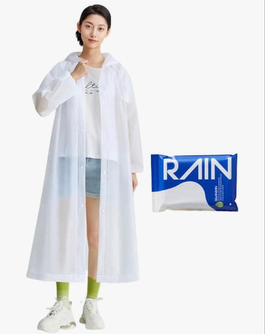 【Final Price】Disposable Raincoat [Eco-friendly EVA Material Poncho, Set of 2]