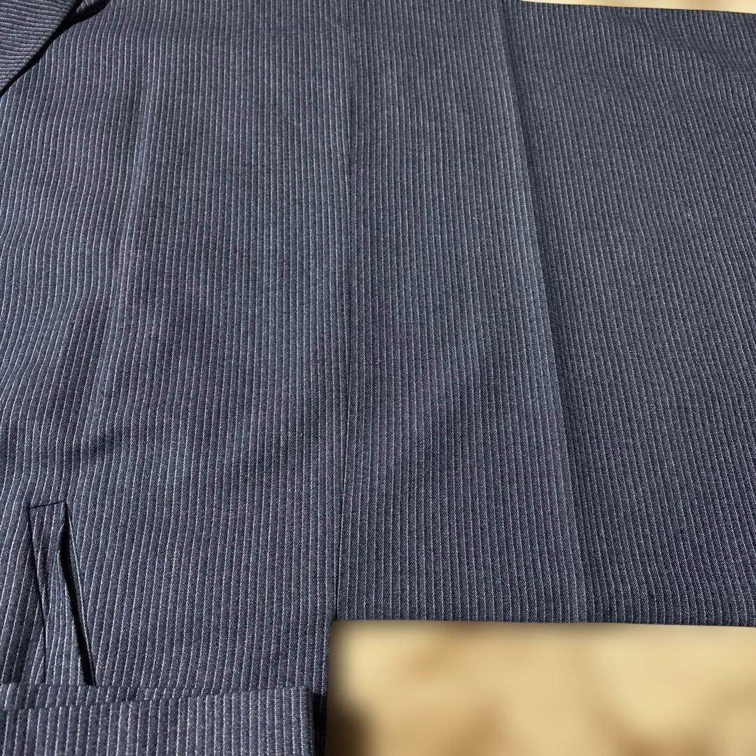 Men's Japanese traditional coat, 100% wool pinstripe fabric, made in England, unused item.