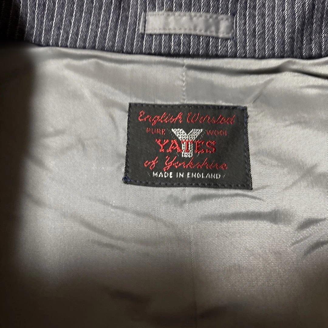Men's Japanese traditional coat, 100% wool pinstripe fabric, made in England, unused item.