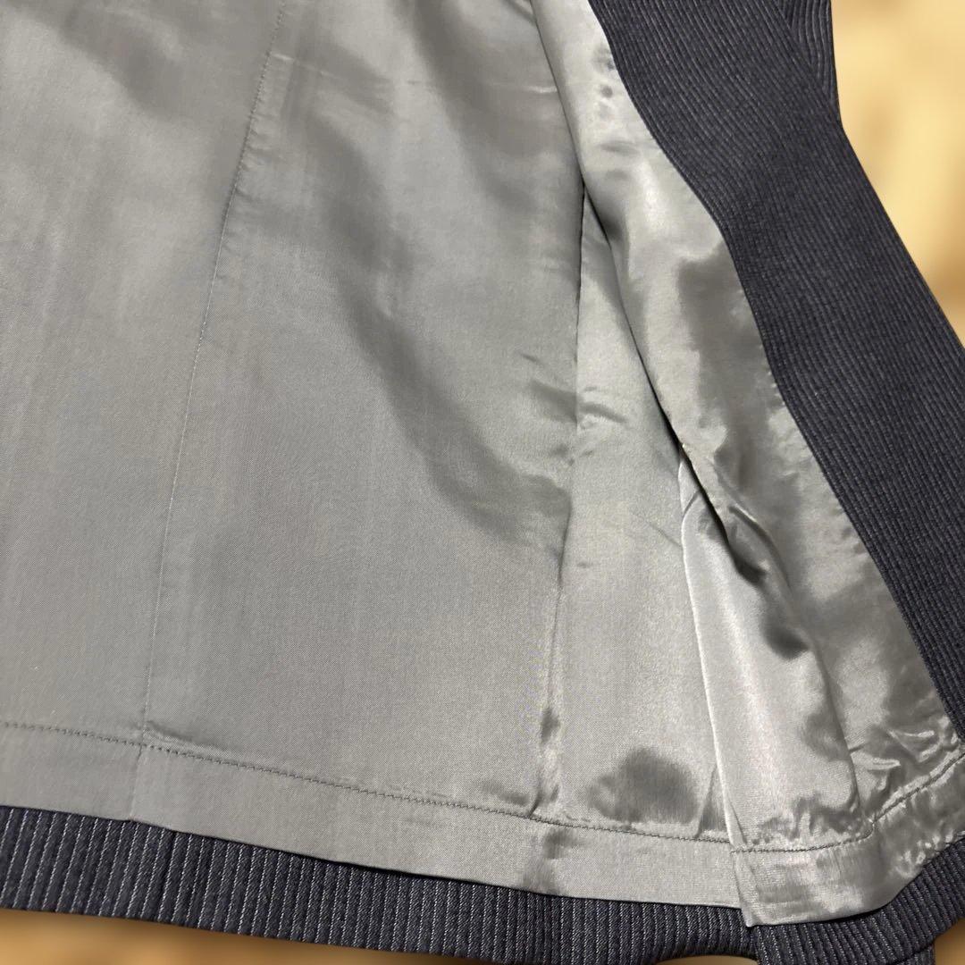 Men's Japanese traditional coat, 100% wool pinstripe fabric, made in England, unused item.