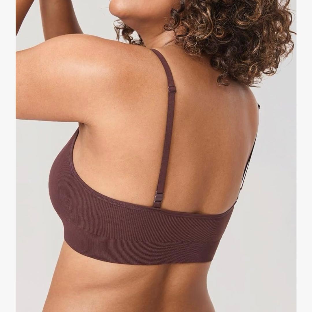 New ✨ Maternity Bra Nursing Bra (XL) Non-Wire Ribbed Solid Color Night Bra