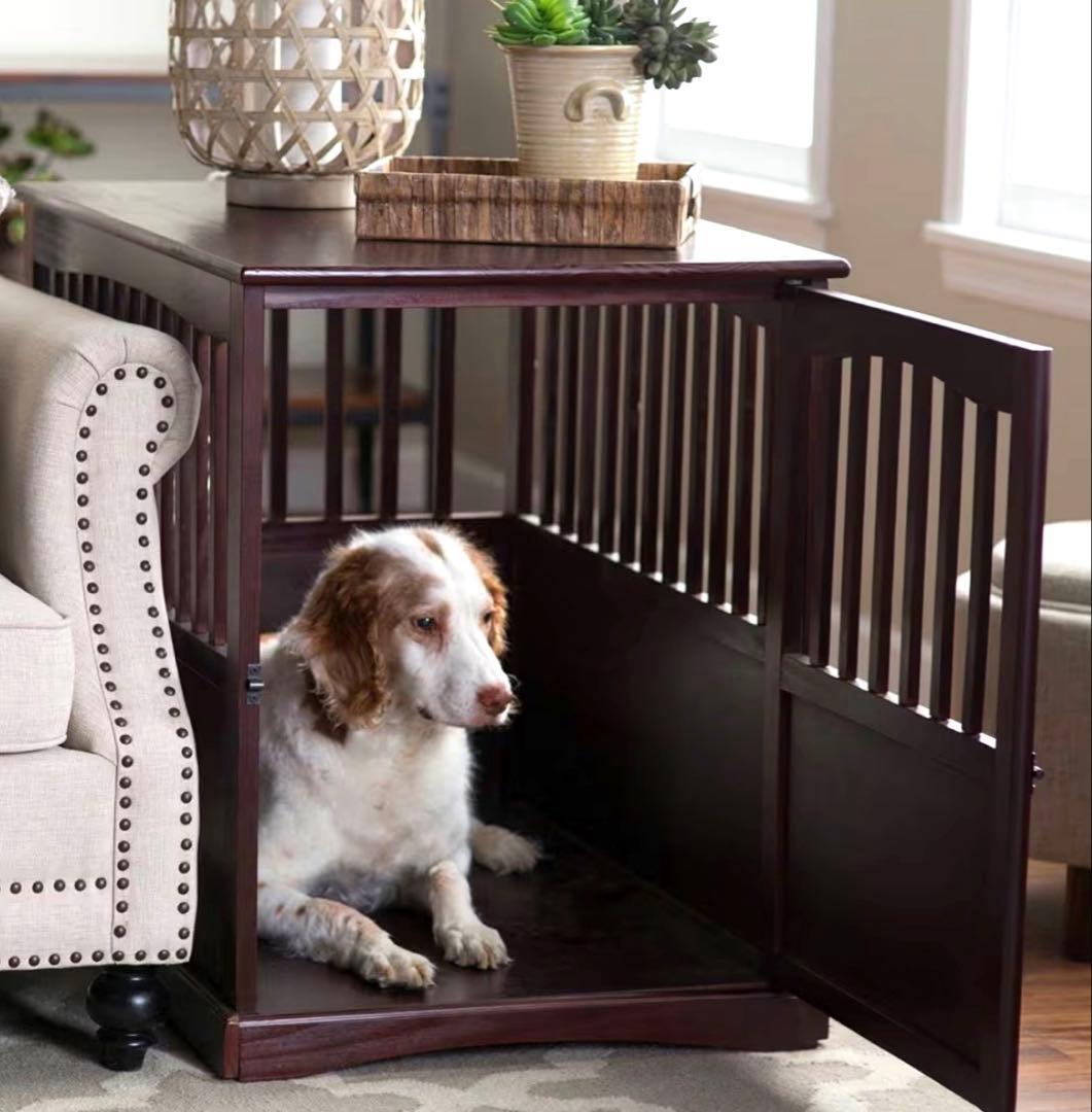 【Pick-up Only】Wooden Pet Crate, Wooden Circle, Pet Cage, Furniture Style