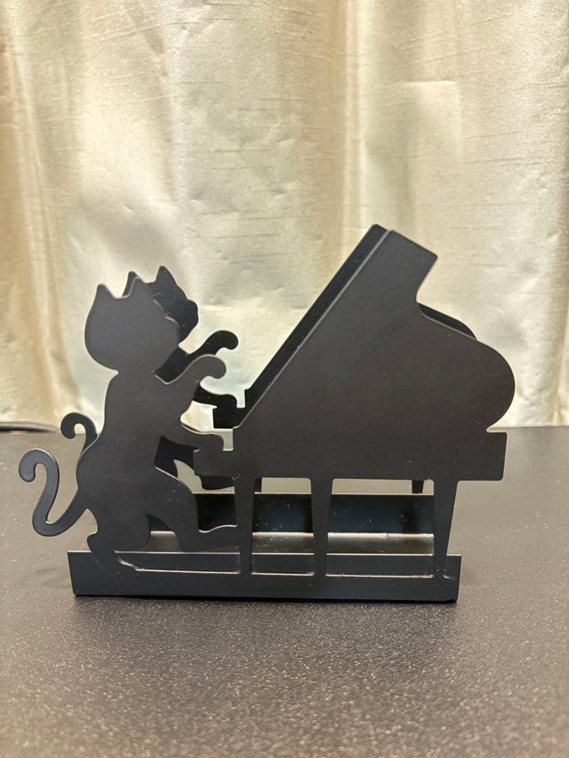 Cat and Piano Book Stand