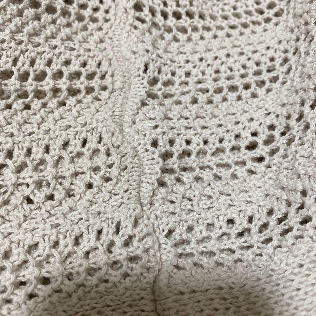 SEASON REASON Linen Blend 5-Sleeve Knit L