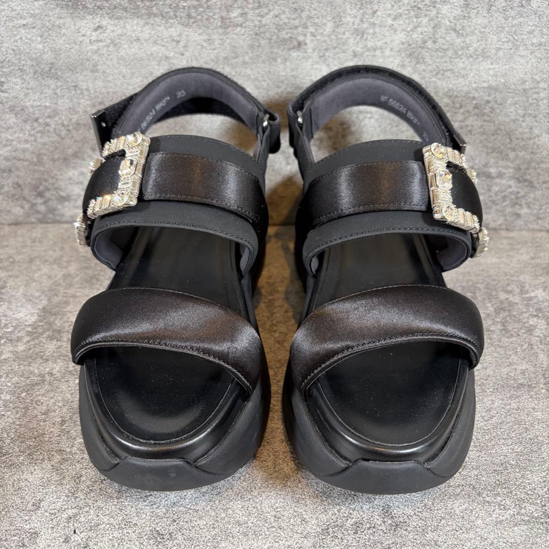 Beautiful condition +diana Plus Diana Footbed Sandals with Bijou Buckle