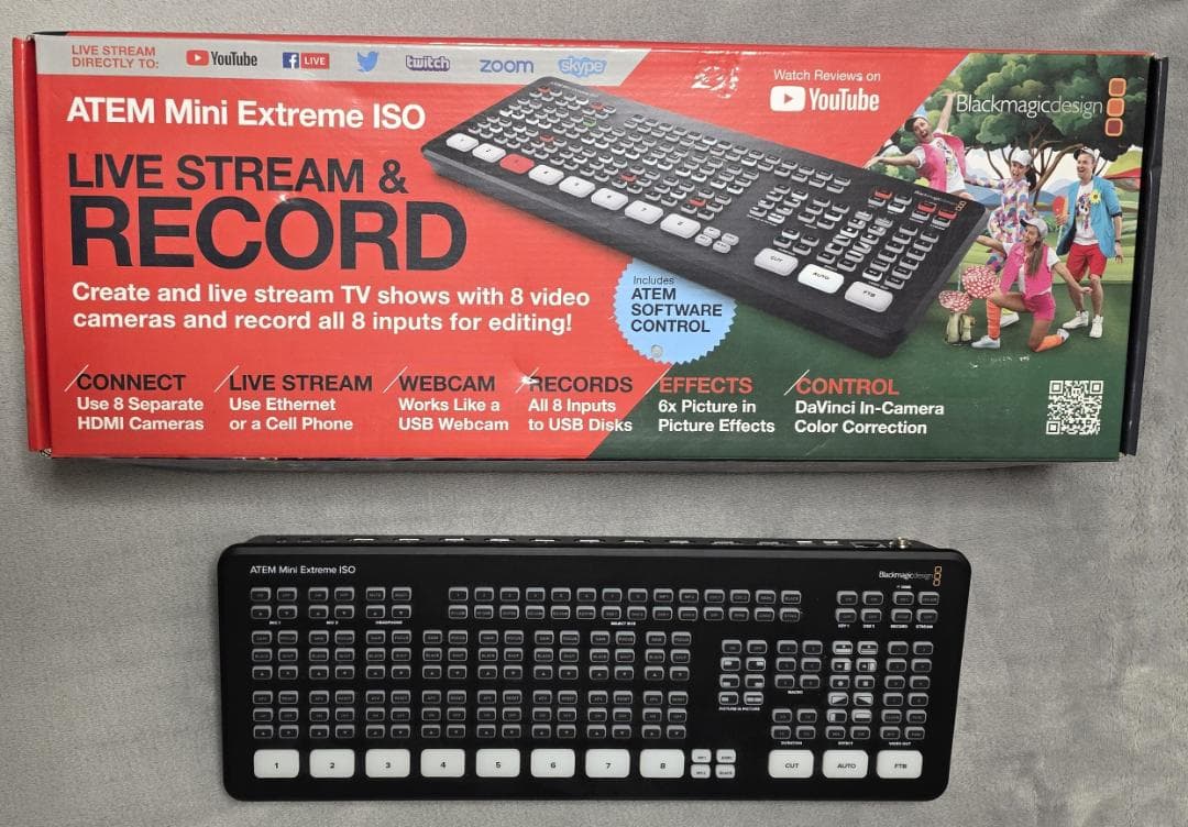 ATEM Mini Extreme ISO Excellent Condition With Original Box