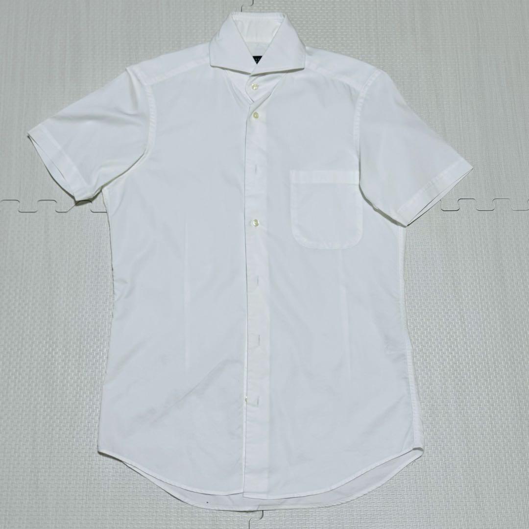 Barneys New York Short Sleeve Business Shirts, Size S, Set of 2