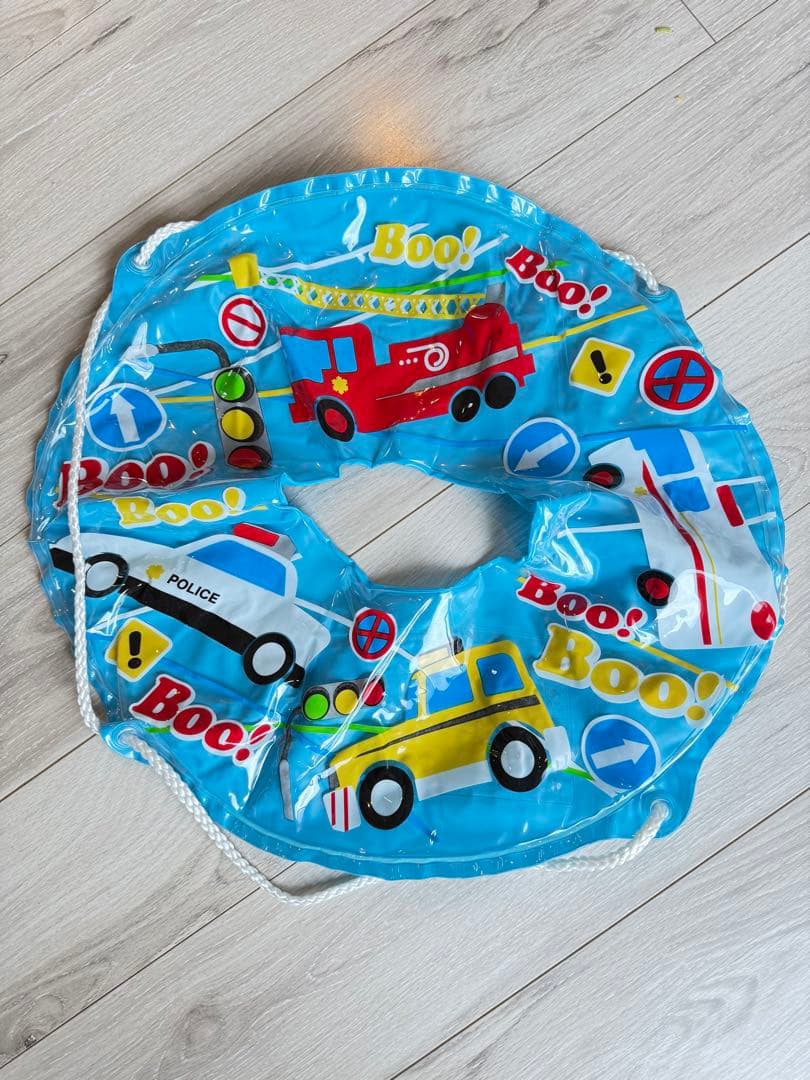 Inflatable Ring, Fire Truck/Police Car Design, For 1 Person, Approx. 50cm