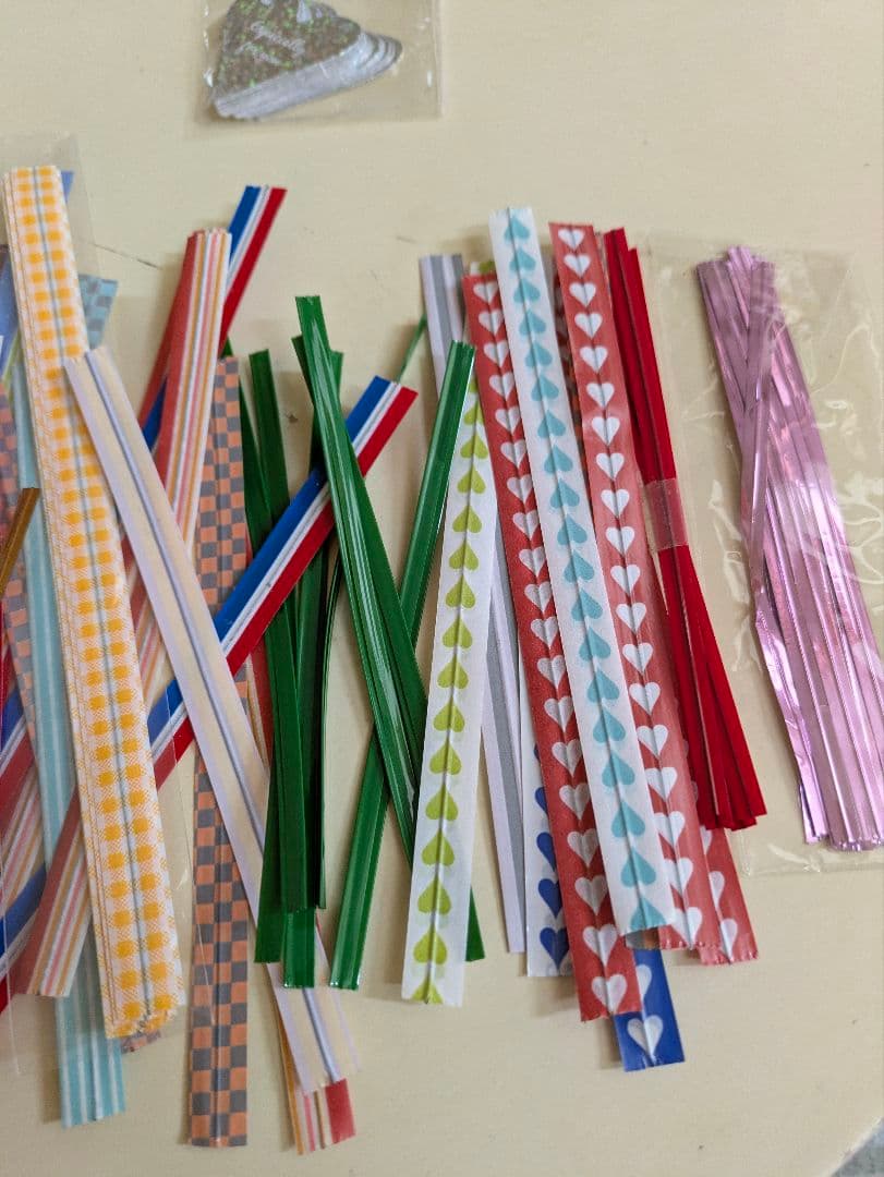 Ribbon for gift wrapping, multi-color set