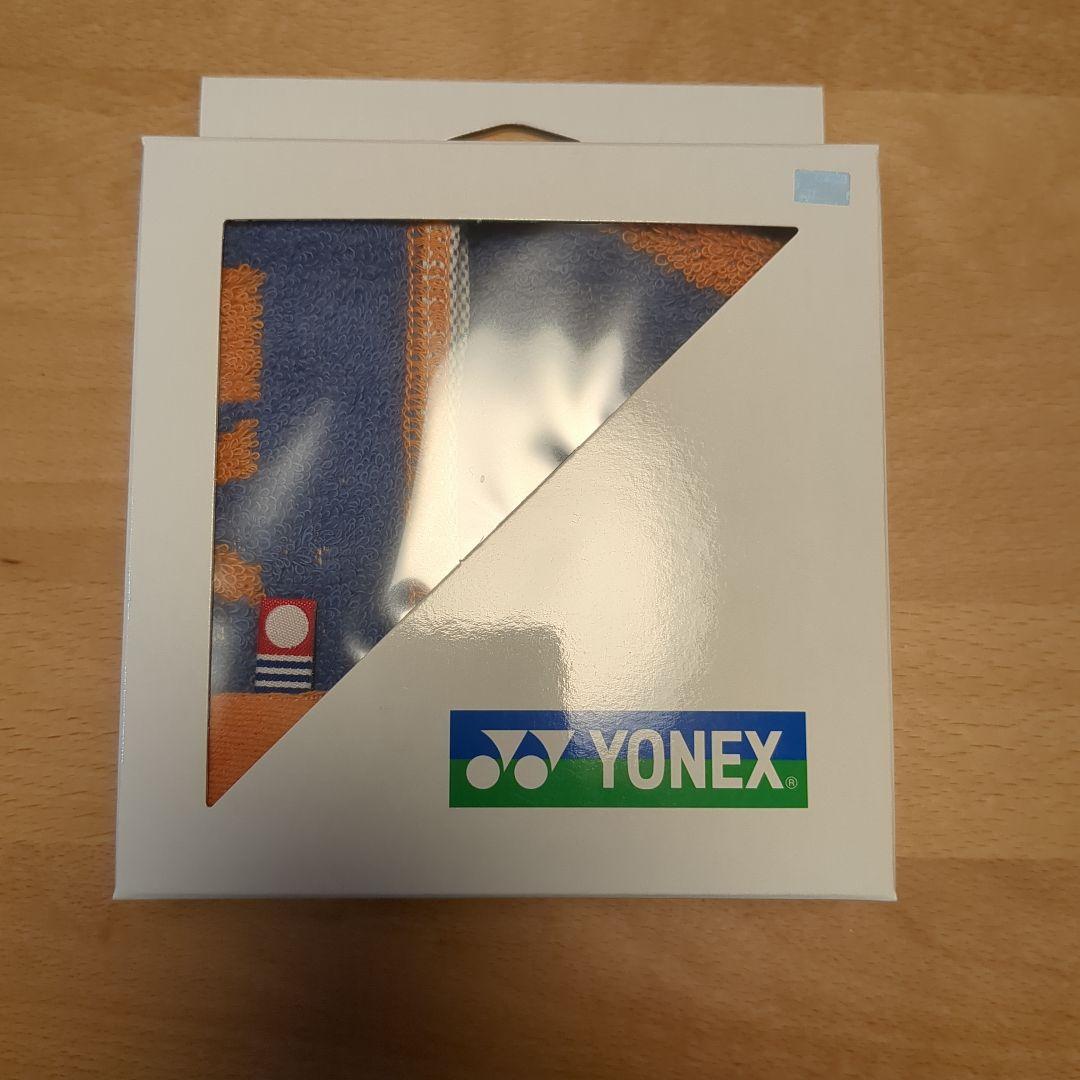 YONEX Towel Handkerchief 33x34 cm Orange/Blue
