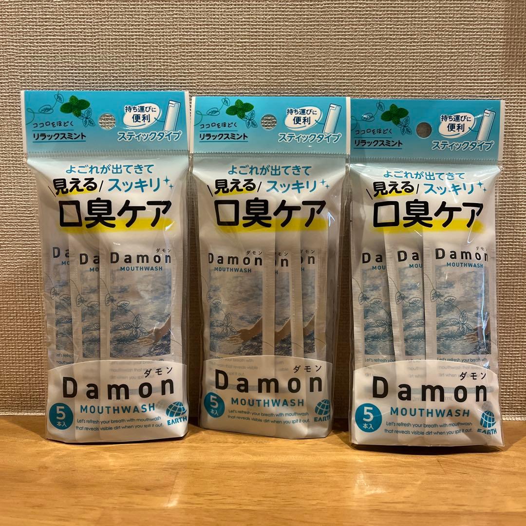 Damon Mouthwash Stick Type 12ml x 5 bottles (15 bottles total)