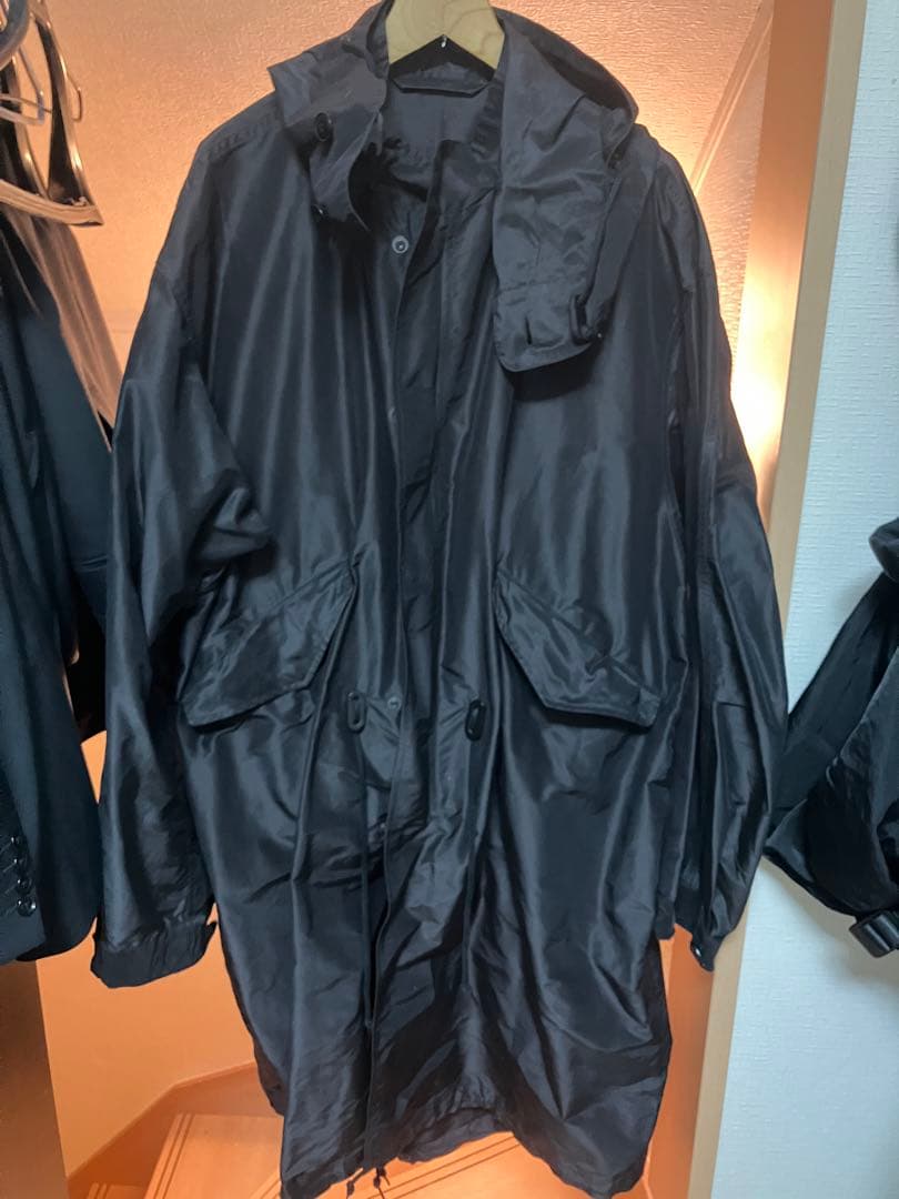 COMOLI Black Mods Coat Size 2