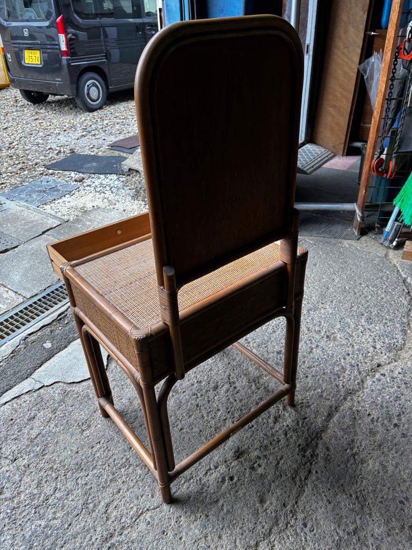 Vintage Rattan Dressing Table