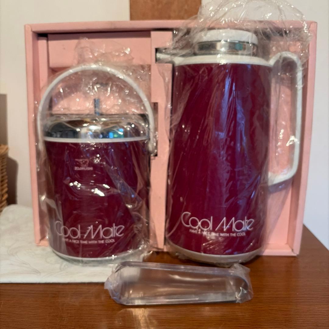 Cool Mate Thermos Pot Set, Wine Red