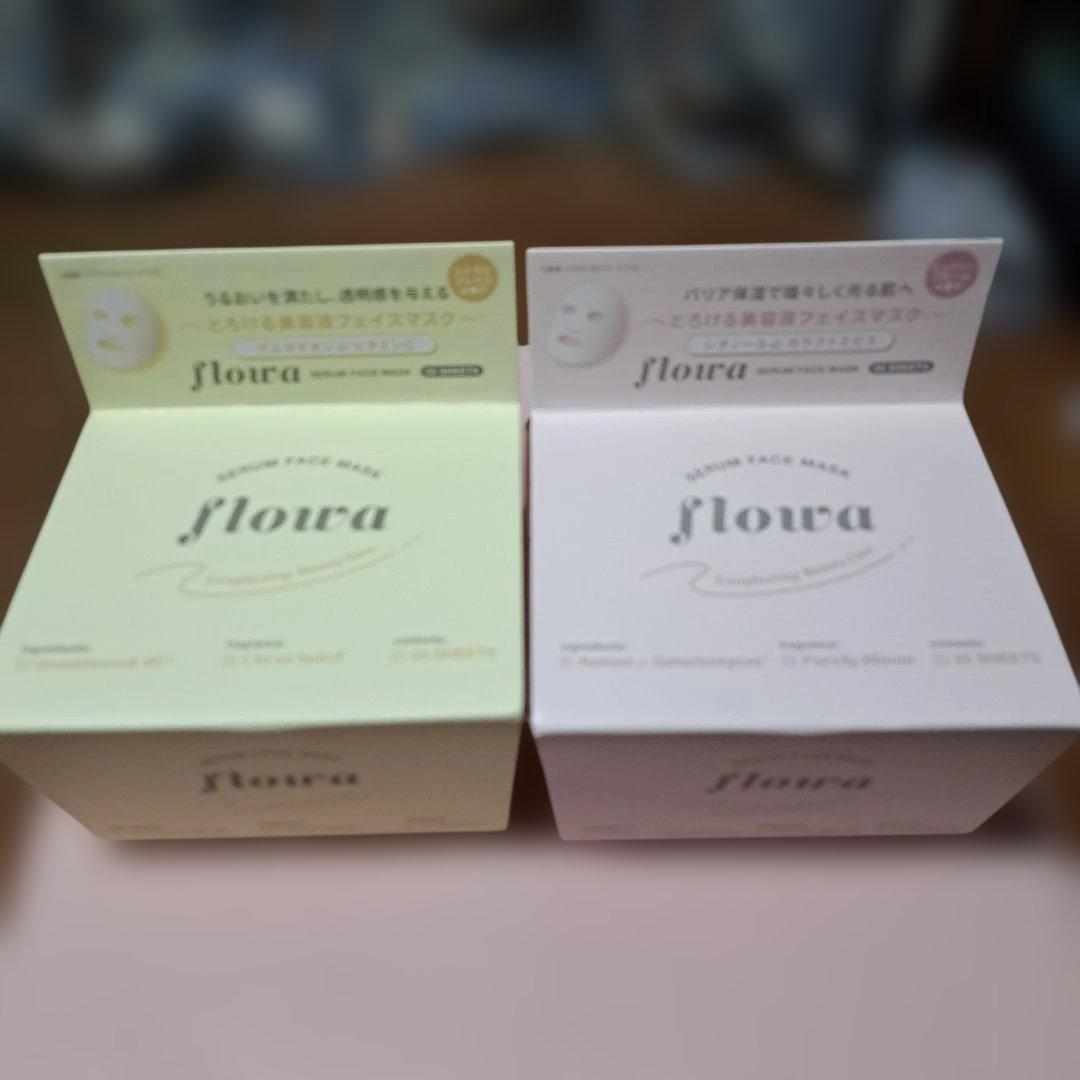 Flowea Face Mask, 35 sheets x 2 boxes, Citrus Soleil / Purely Bloom