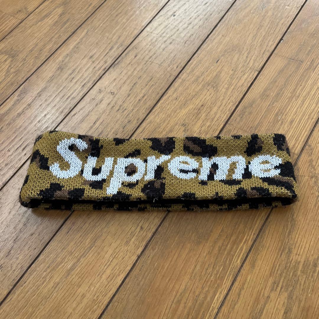 Supreme Leopard Print Headband