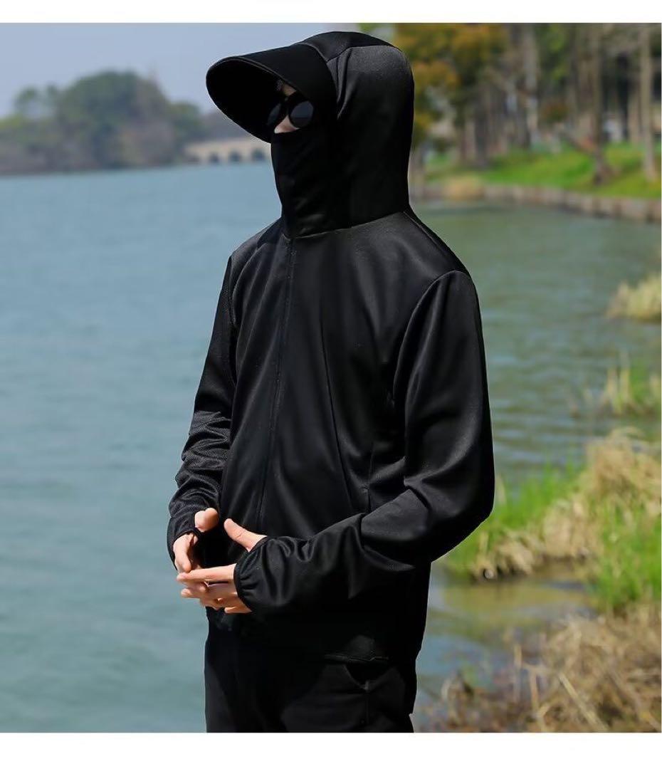 UV Protection Hoodie with Visor - Rash Guard for Women & Men - Long Sleeve with Thumb Holes