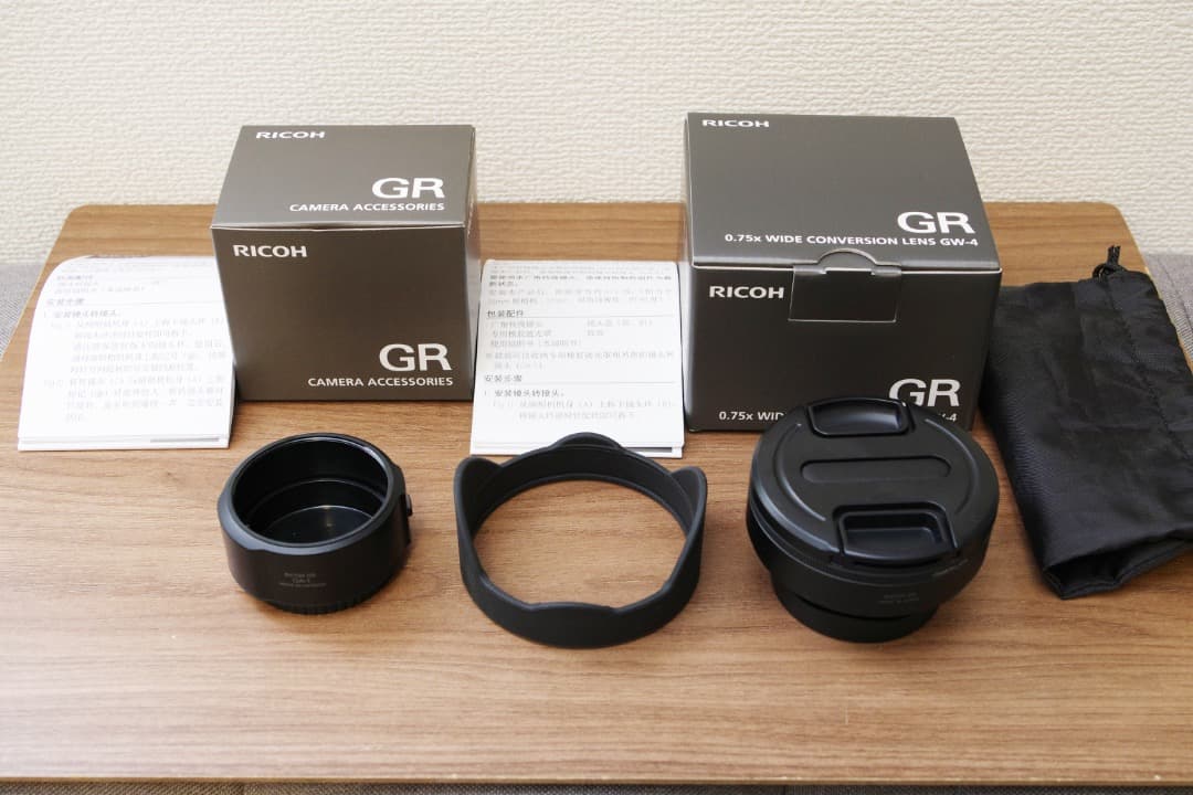 Price Reduced Again RICOH GR III GW-4 GA-1 Set Wide Conversion Lens Ricoh