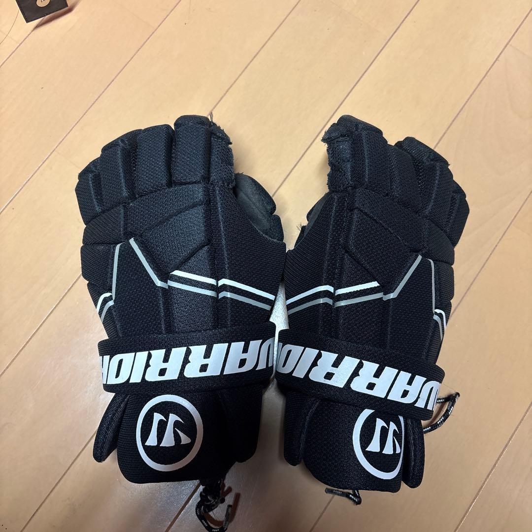 Warrior Lacrosse Gloves Black/White