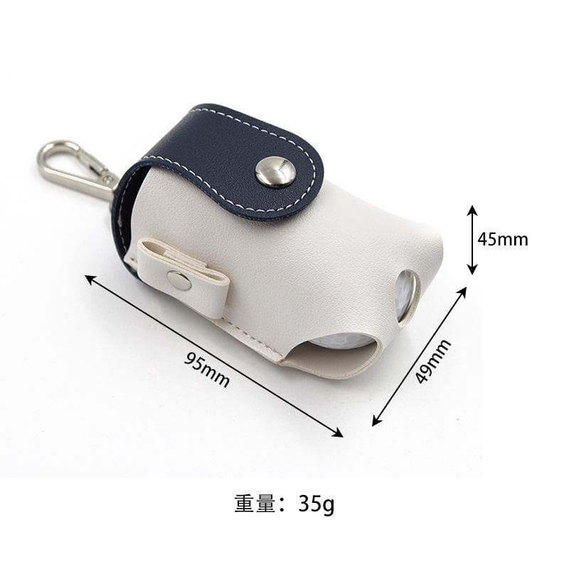 Golf Ball Bag, Ball Pouch, Holds 2 Balls, Convenient for Waist