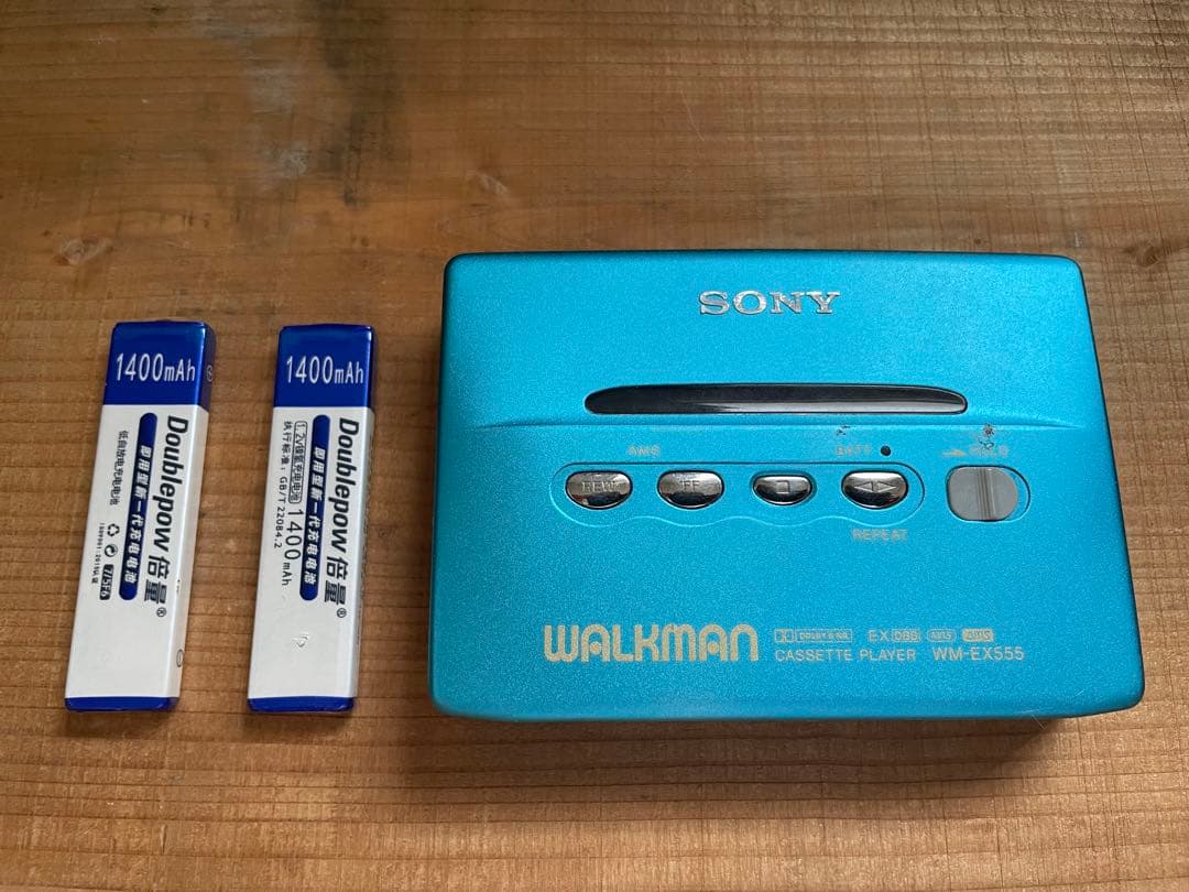 SONY WM-EX555 Cassette Player Blue