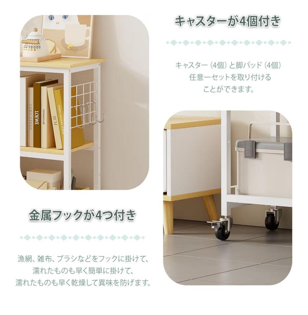 Aquarium Stand White 65x30x65cm 155kg 3-Tier Casters Stylish