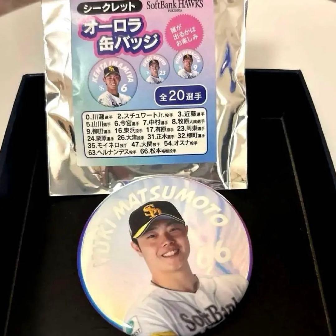Hiroki Matsumoto 66 SoftBank Hawks Can Badge
