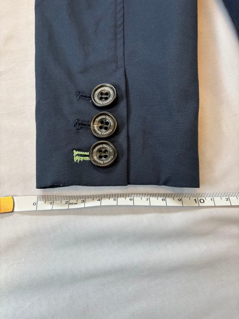 Tommy Bahama Navy Stand-Up Collar Coat S Spring Coat Cordura