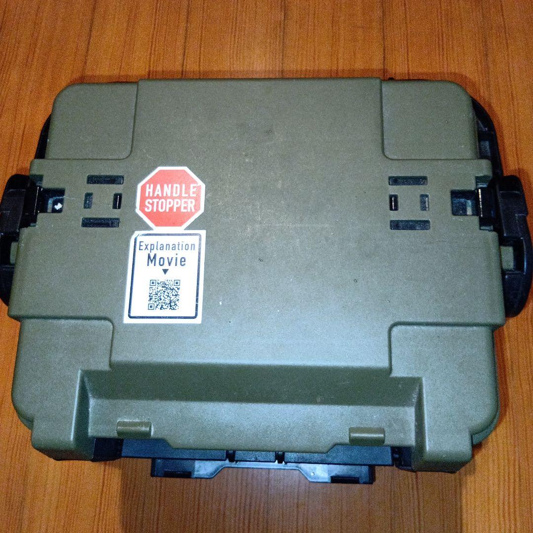 MEIHO Tackle Box, Olive Green (No Rubber on Bottom)