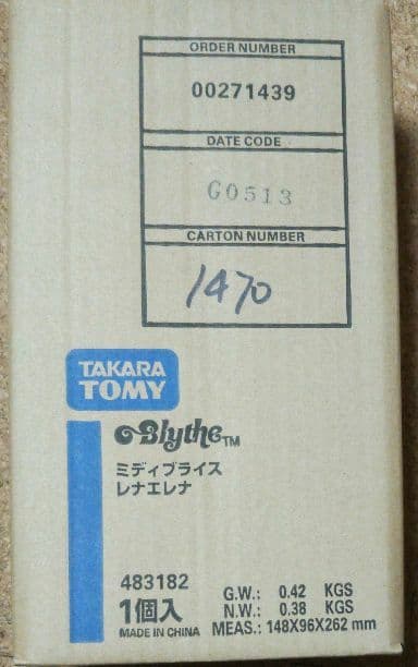 *Free Shipping: Middie Blythe Lena Elena, Unopened