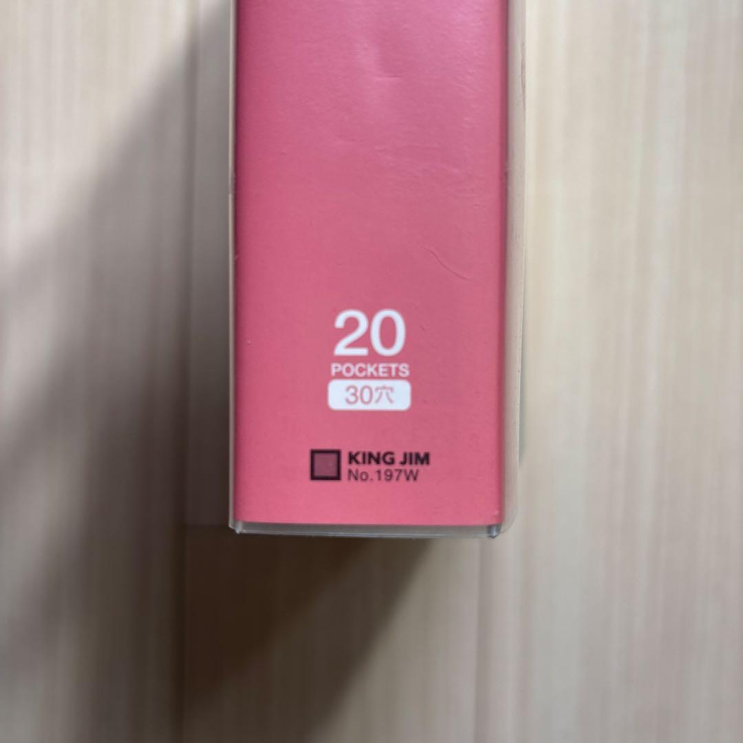 【73 Pockets】King Jim Clear File 20 Pockets A4 197W-R