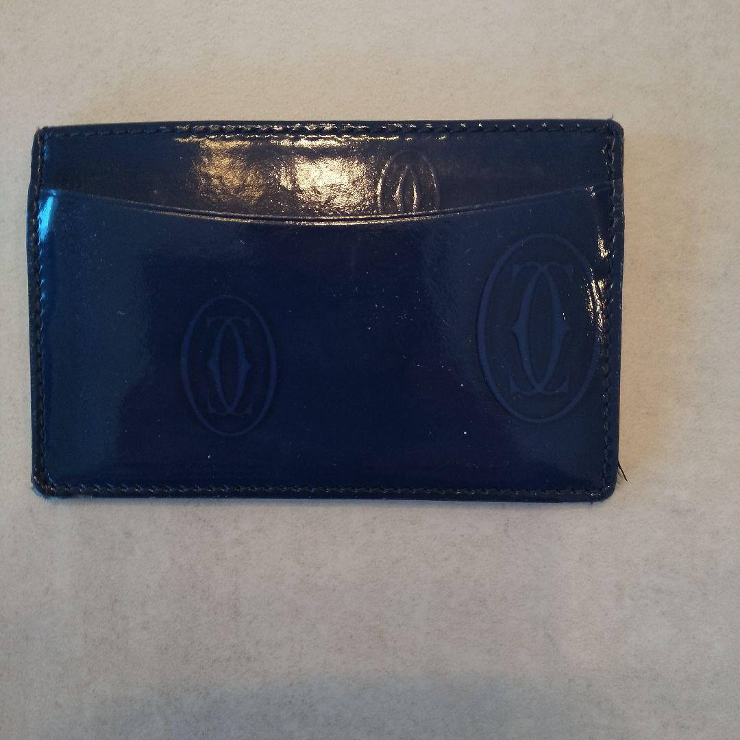 Cartier Blue Leather Card Case