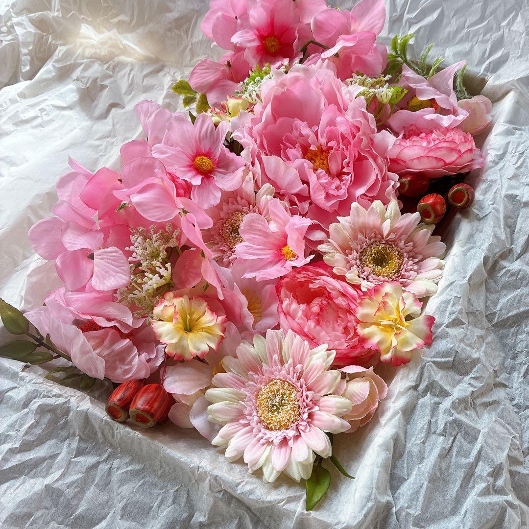 #260113 Pink Tone Artificial Flower Set, New