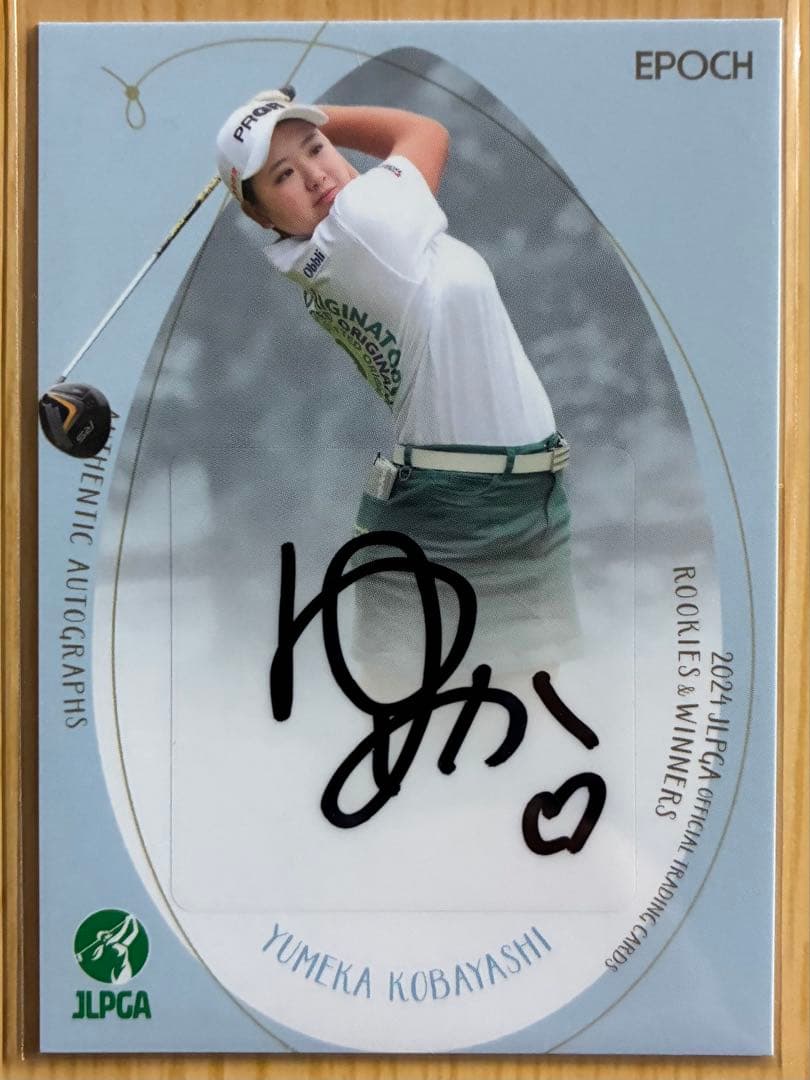 EPOCH JLPGA Kobayashi Yumeha Autographed Card