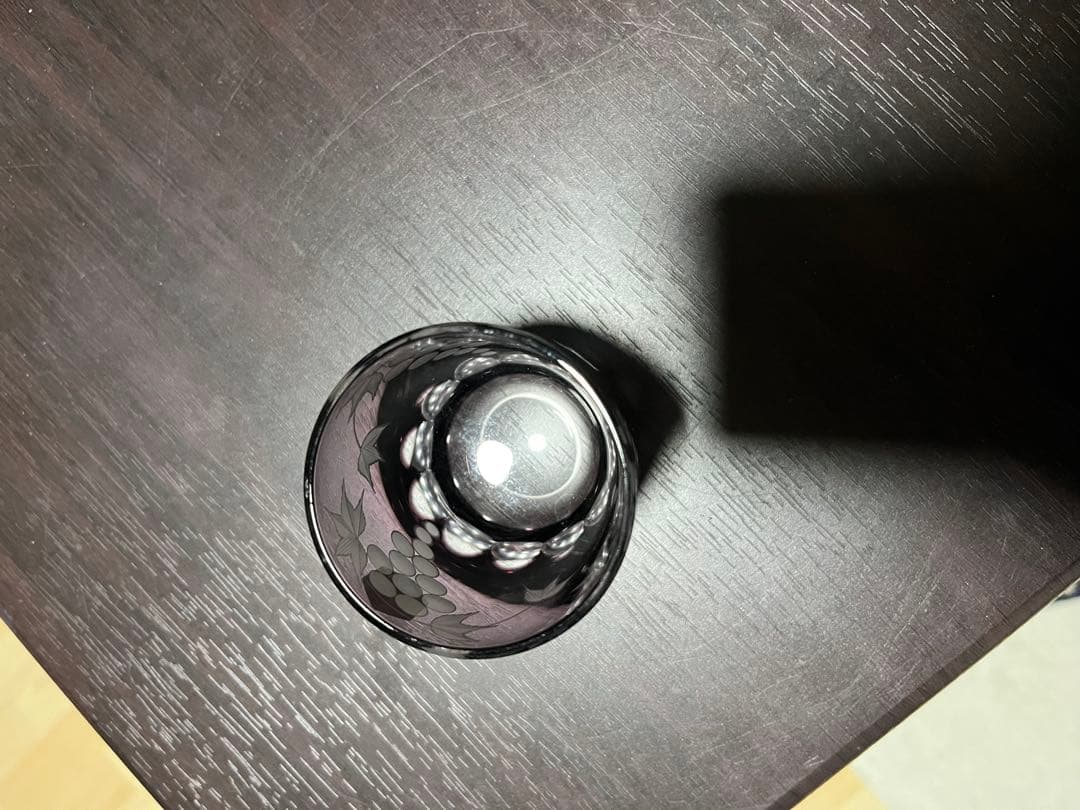【New Unused】Traditional Craftsmanship - Grape Pattern - Edo Kiriko - Saiho