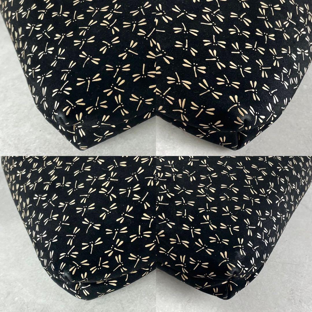 Beautiful condition ✨ Indenya Koshu Inden Gassai-bukuro Drawstring bag Dragonfly motif 100% Silk