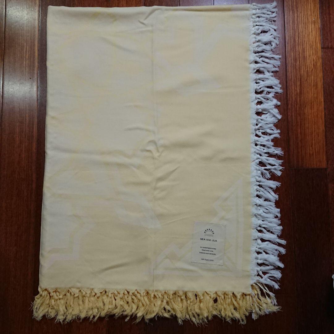 SEA AND JUA Organic Cotton Throw Cream