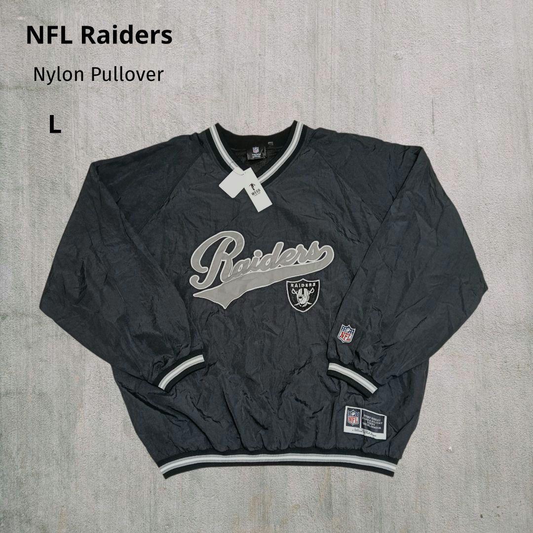 【New with Tags】NFL Raiders Nylon Pullover WEGO Collaboration Black L
